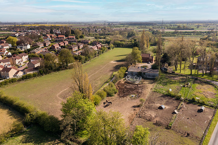 Aerial Shot of a farm