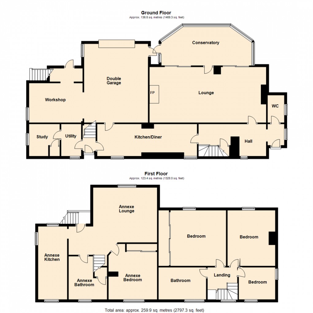 Floorplan for Milner Lane, Saxton, Tadcaster