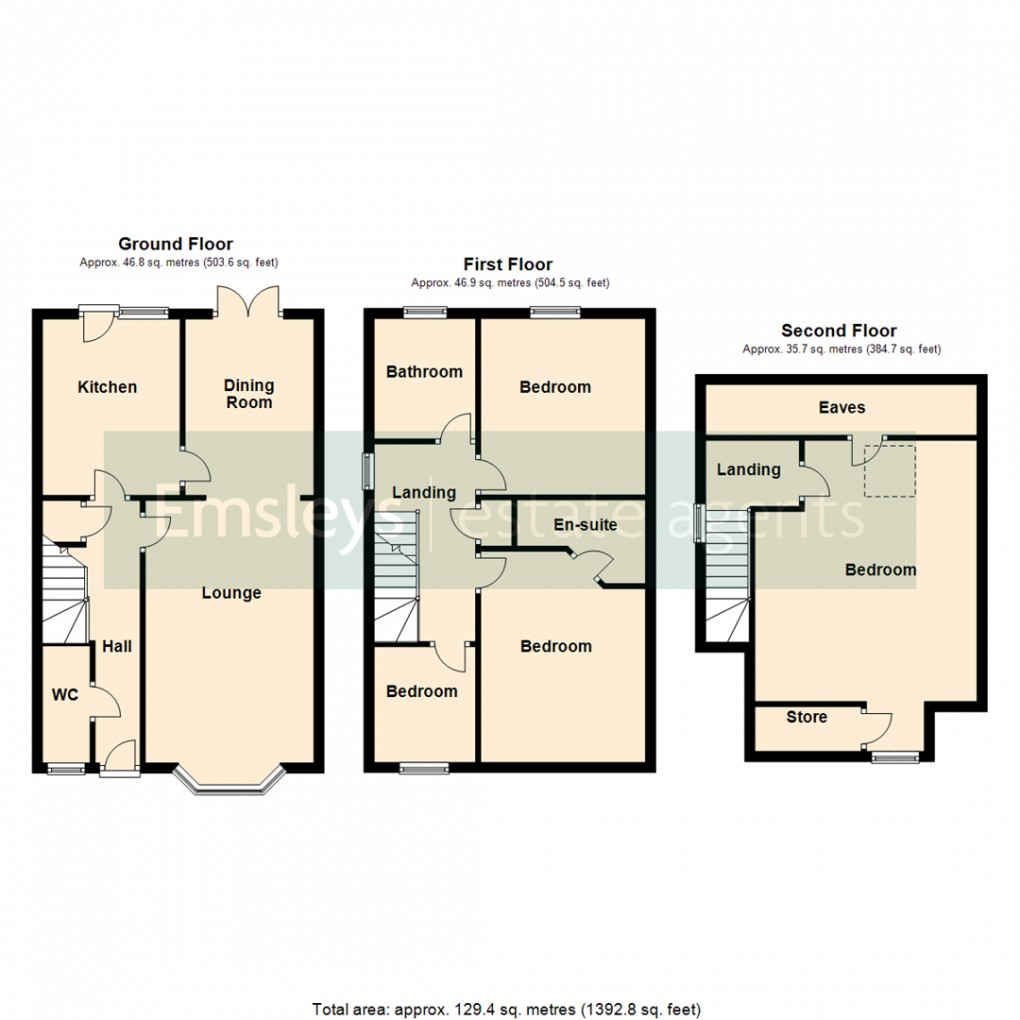 Floorplan for Westfield Lane, Kippax, Leeds
