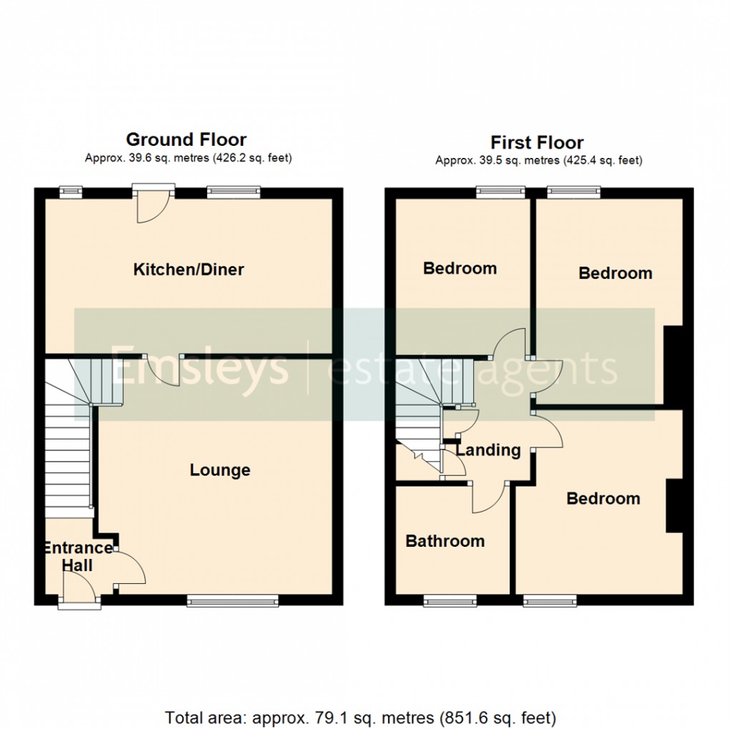 Floorplan for Low Lead Cottages, Saxton, Tadcaster