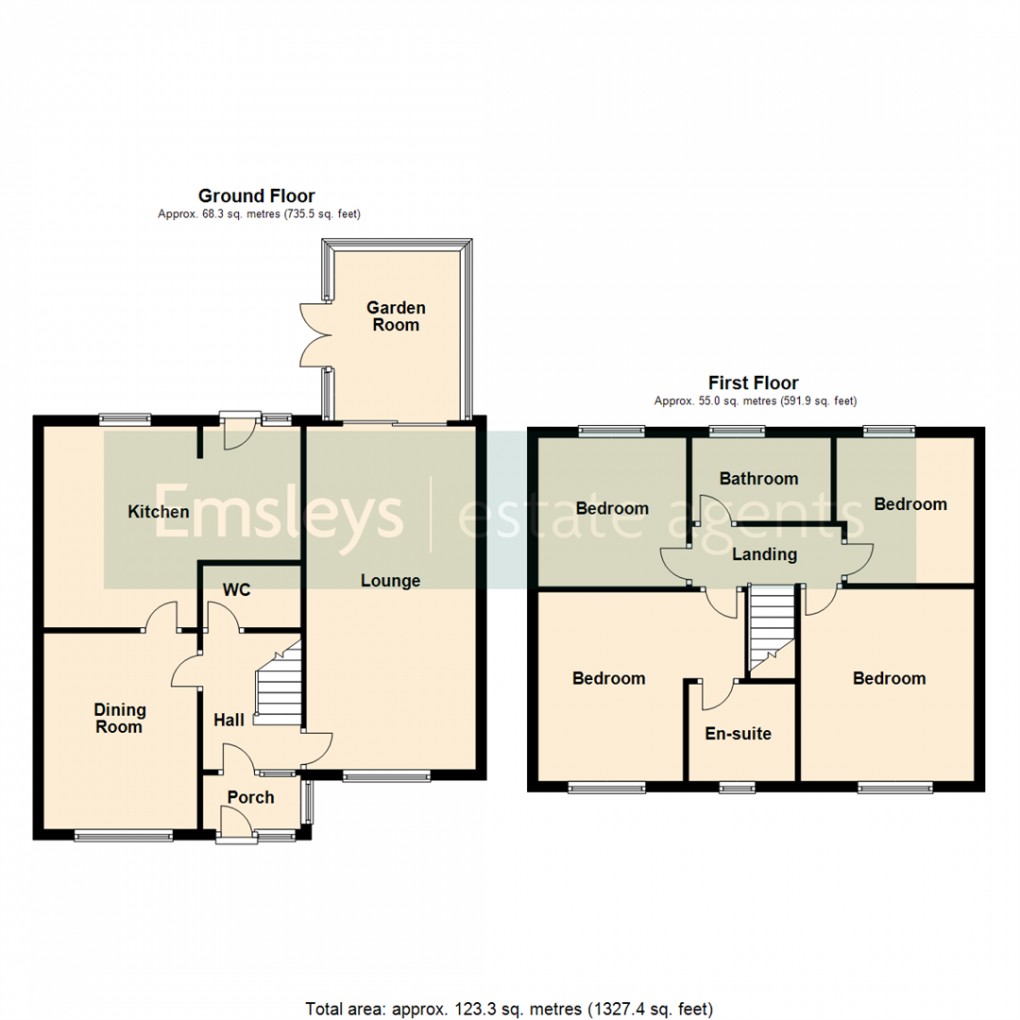 Floorplan for Garth Drive, Hambleton, Selby