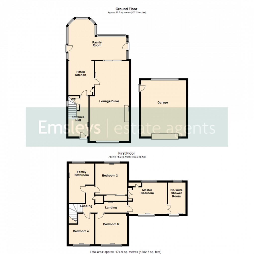 Floorplan for Harlech Way, Garforth, Leeds