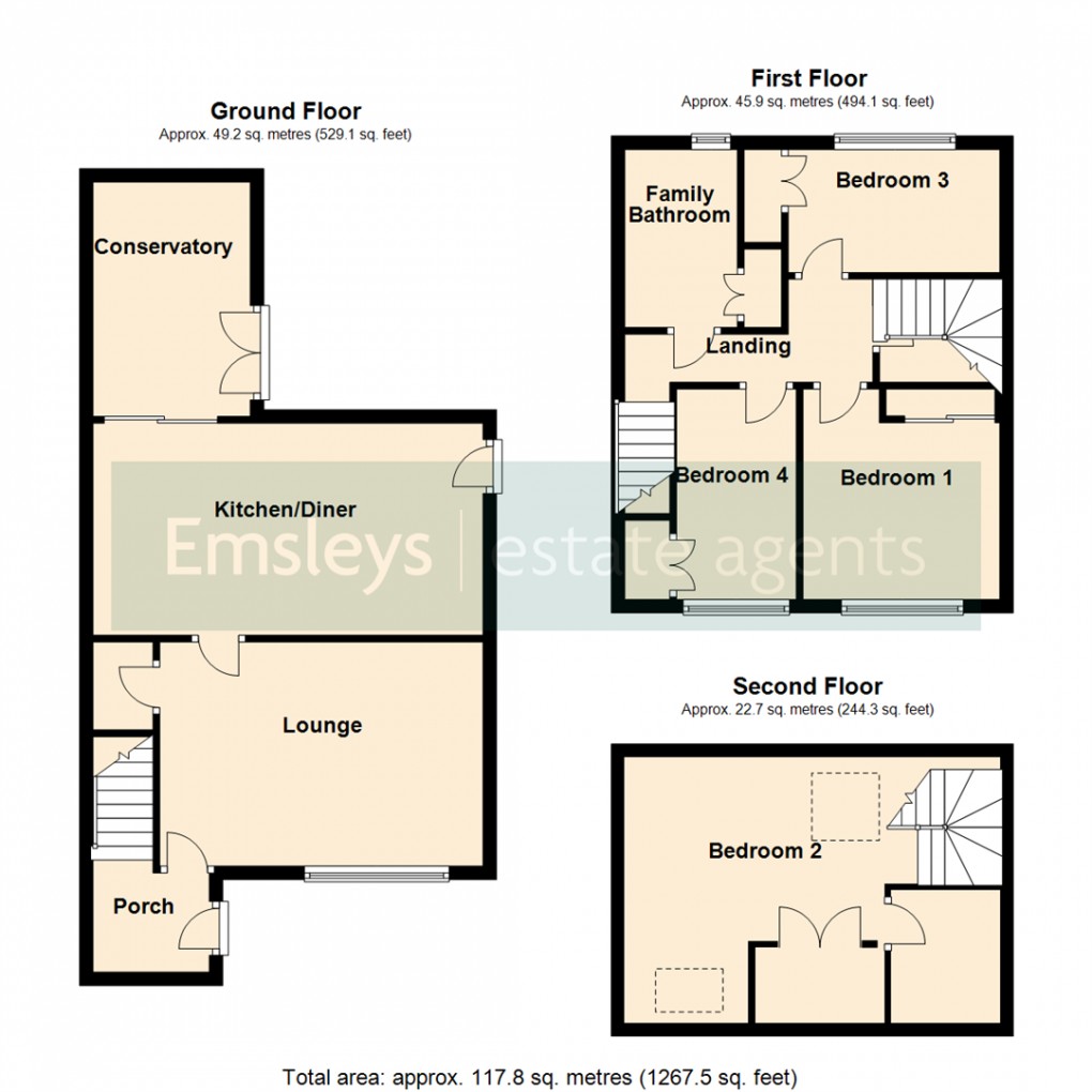 Floorplan for Long Meadows, Garforth, Leeds