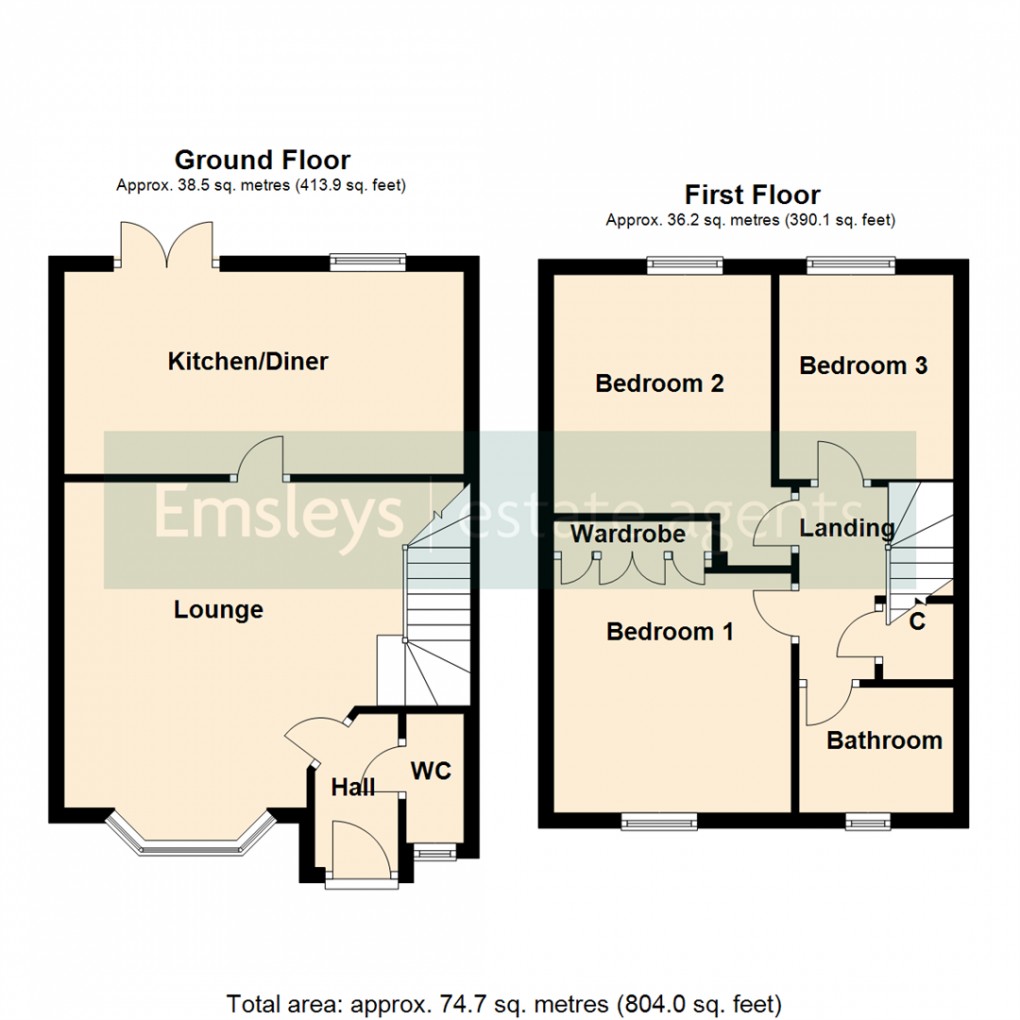 Floorplan for Saxon Grange, Sherburn In Elmet, Leeds