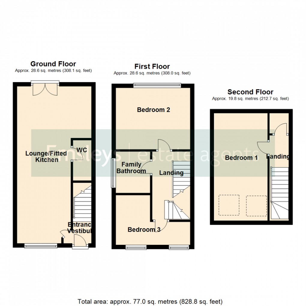 Floorplan for Quarry Avenue, Micklefield, Leeds