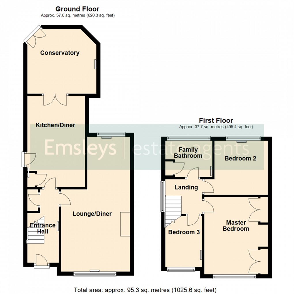 Floorplan for Whitecliffe Rise, Swillington, Leeds