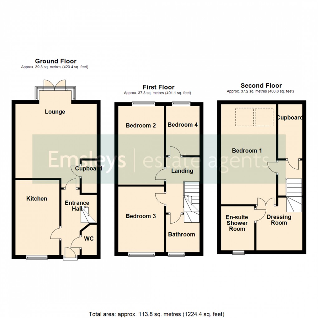 Floorplan for Welles Avenue, Methley, Leeds