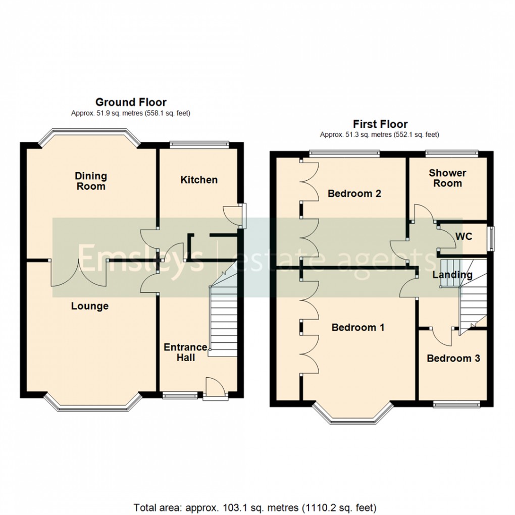 Floorplan for The Oval, Rothwell, Leeds