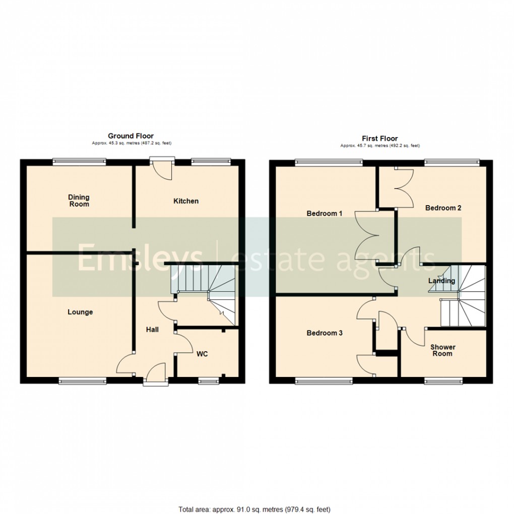 Floorplan for Sherburn Square, Leeds
