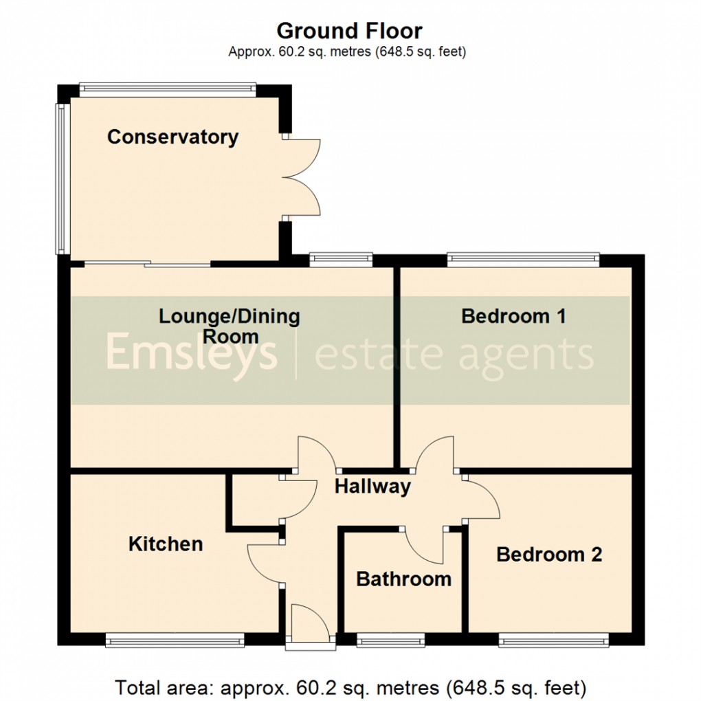 Floorplan for Lower Mickletown, Methley, Leeds
