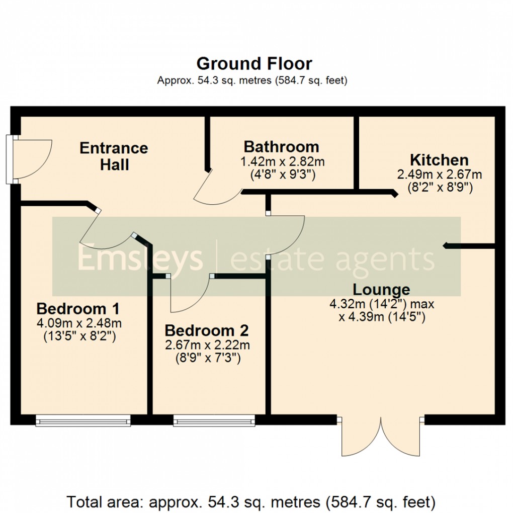 Floorplan for Murray Way New Forest Village