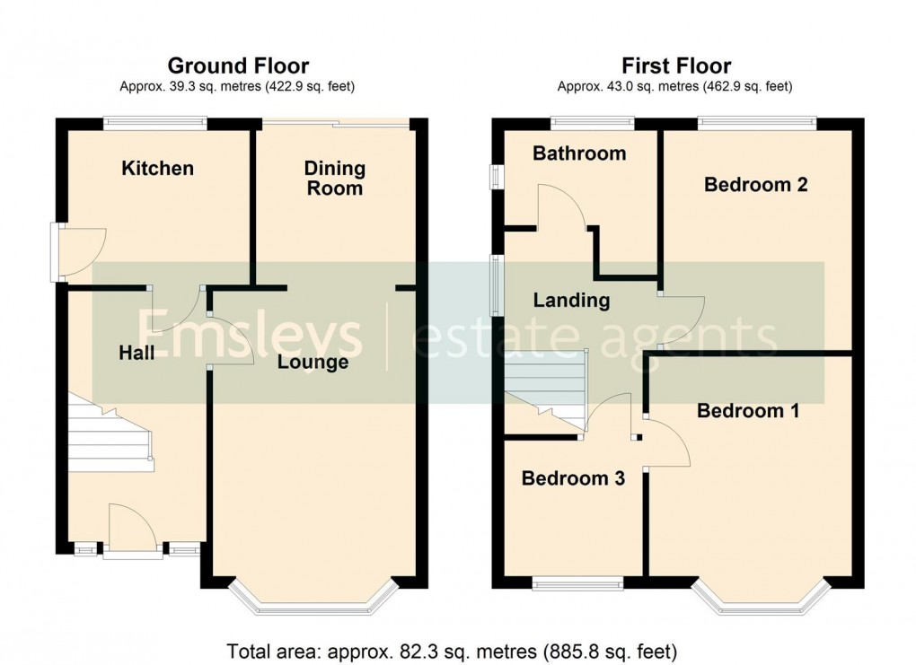 Floorplan for Sandyacres, Rothwell, Leeds