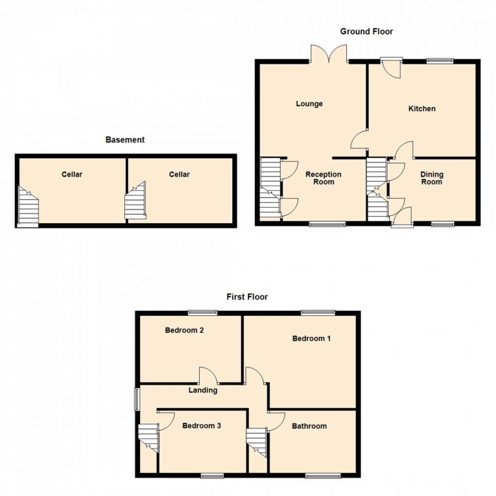 Floorplan for Moor Road, Stanley, Wakefield