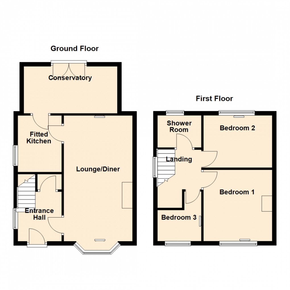 Floorplan for Holman Avenue, Garforth, Leeds