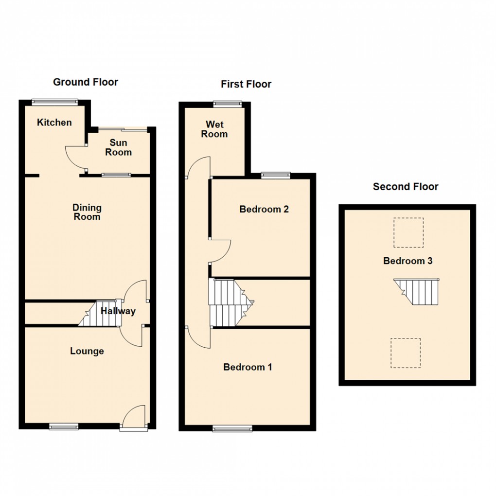 Floorplan for Aberford Road, Woodlesford, Leeds