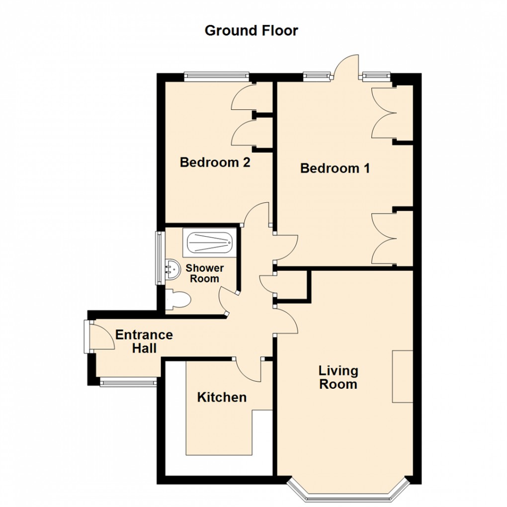 Floorplan for Field End Crescent, Leeds