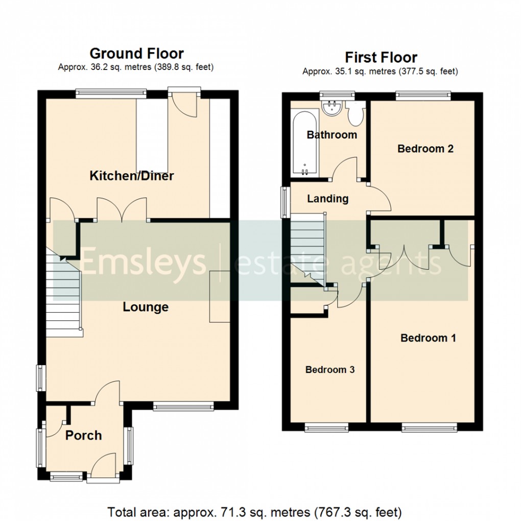 Floorplan for Hathaway Drive, Leeds