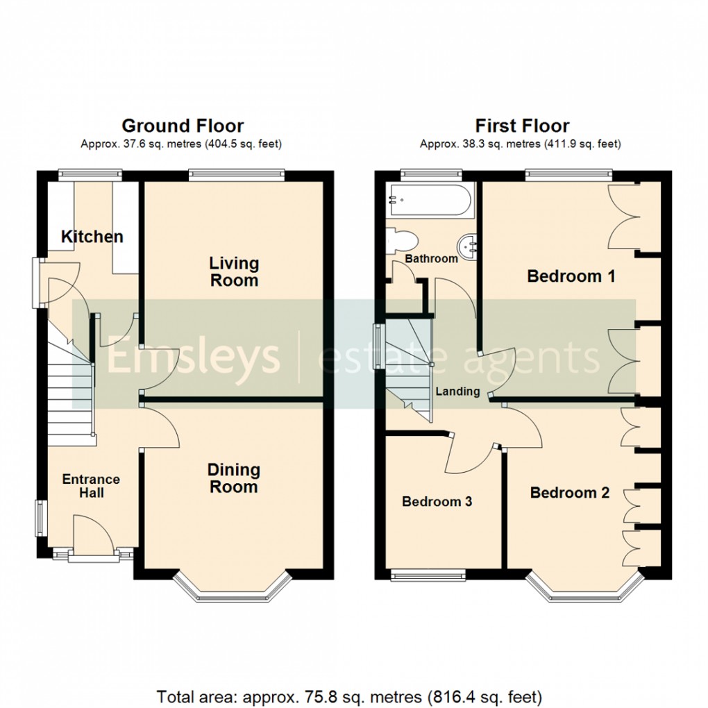 Floorplan for Dunhill Crescent, Leeds