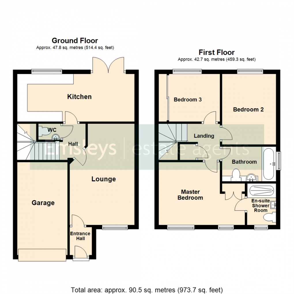 Floorplan for Aspen View, Whinmoor, Leeds