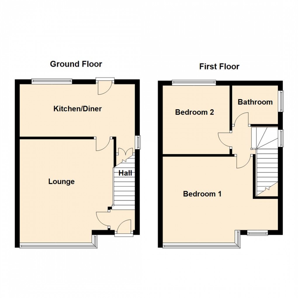 Floorplan for Oakwood Drive, Rothwell, Leeds