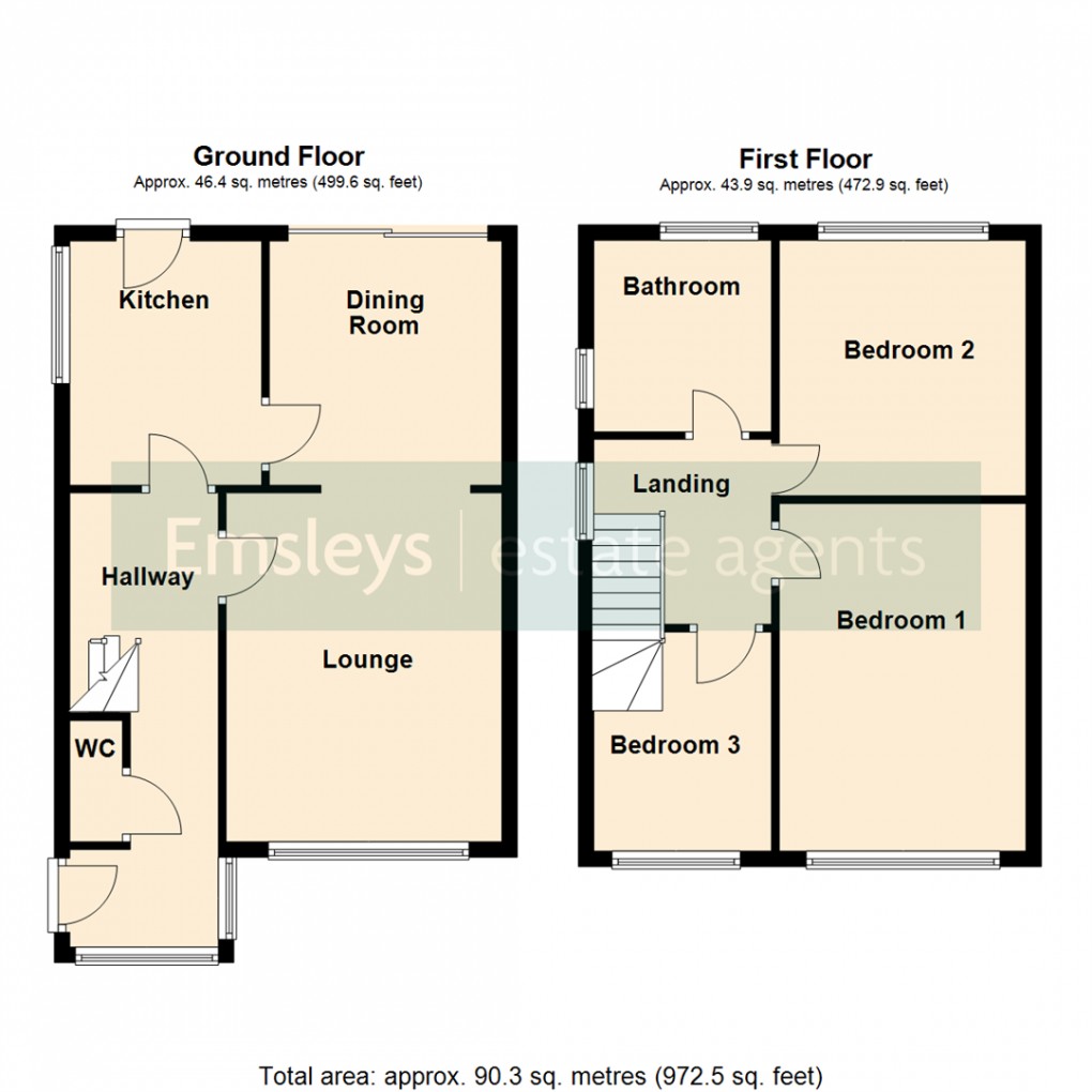 Floorplan for Holmsley Lane, Woodlesford, Leeds