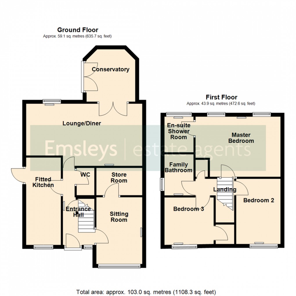 Floorplan for Oldfield Close, Micklefield, Leeds