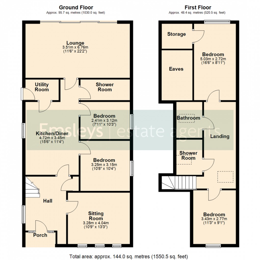 Floorplan for Lumby Hill, Monk Fryston, Leeds