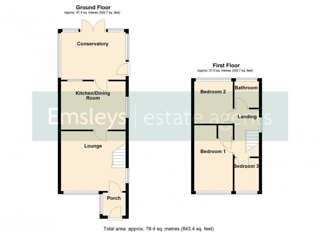 Floorplan for Wood Hill, Rothwell, Leeds