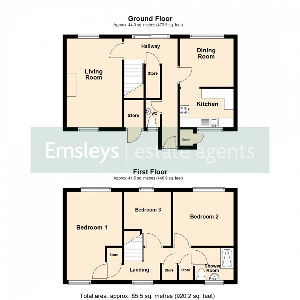 Floorplan for Field End, Leeds