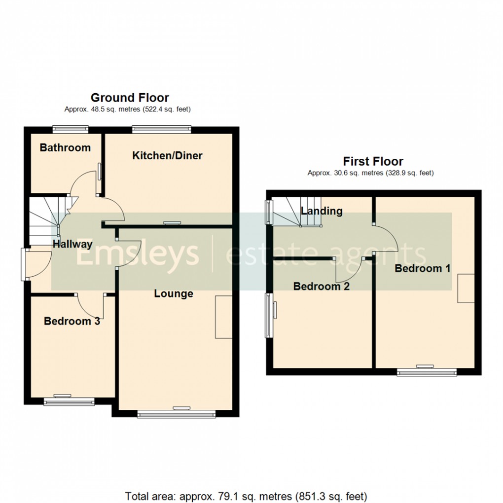 Floorplan for Neville Grove, Swillington Leeds