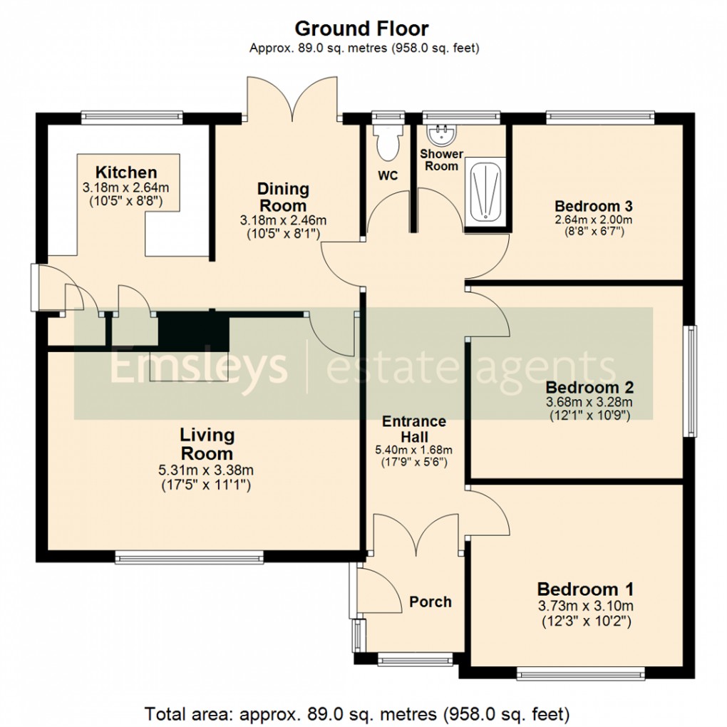 Floorplan for Templegate Avenue, Leeds