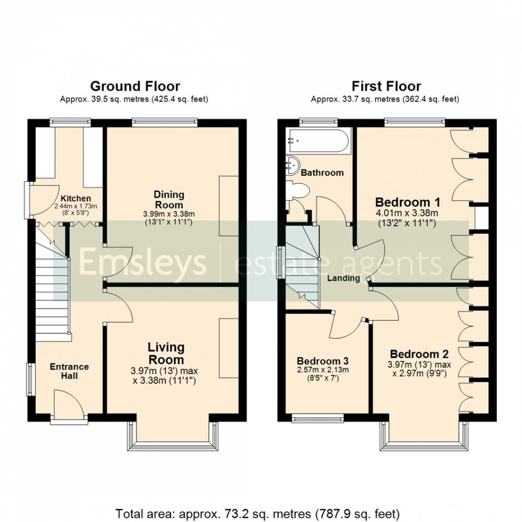 Floorplan for Dunhill Rise, Leeds