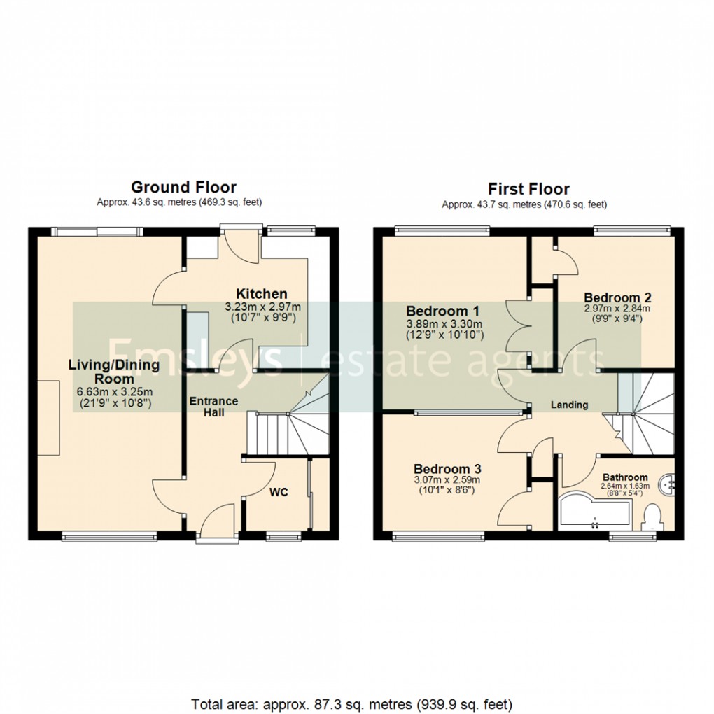 Floorplan for Baildon Path, Leeds