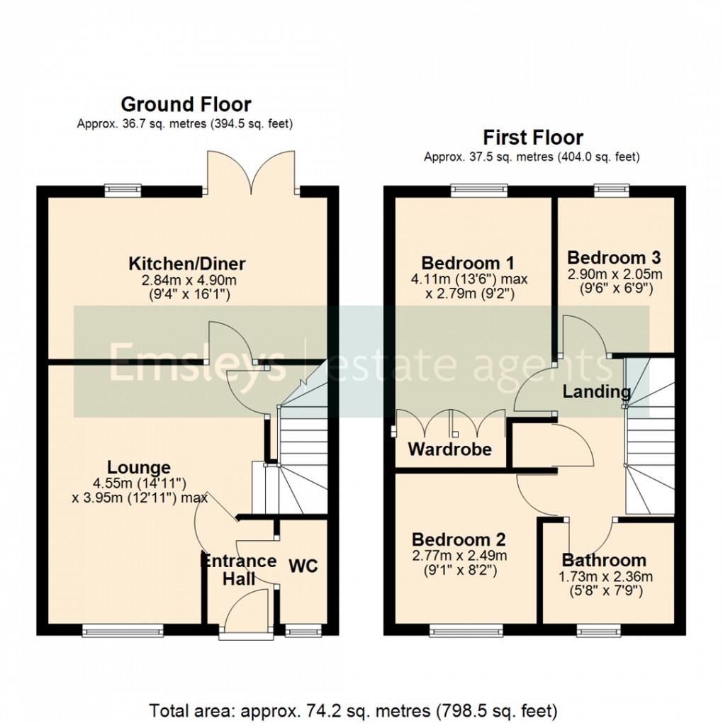 Floorplan for Church Street, Barkston Ash, Tadcaster