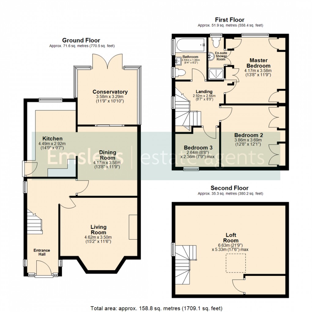 Floorplan for The Drive, Crossgates, Leeds