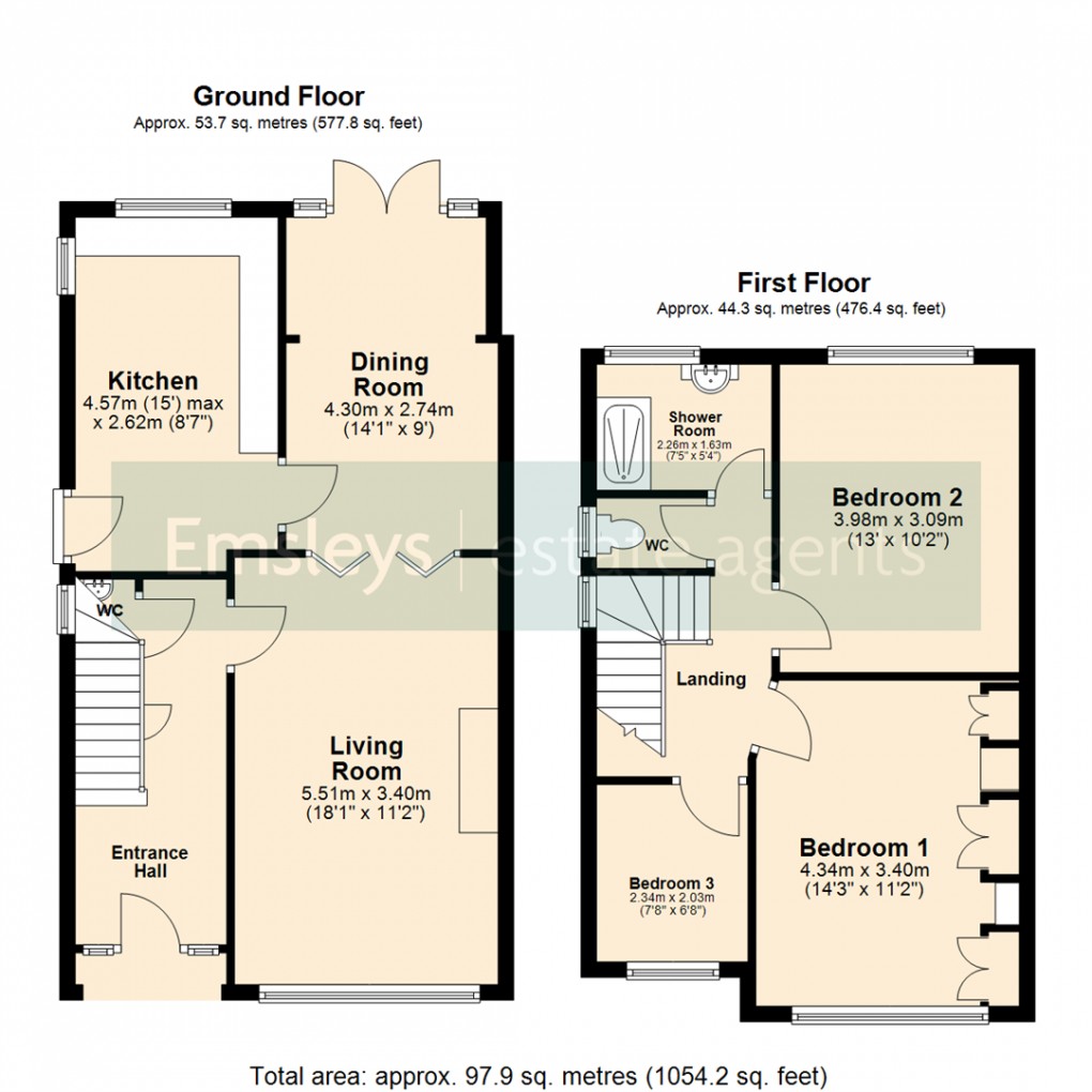 Floorplan for Alan Crescent, Leeds