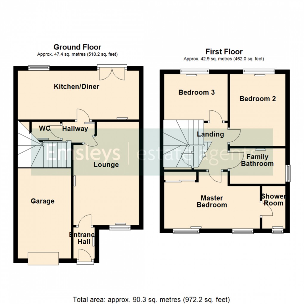 Floorplan for Haver Rise, Micklefield Leeds
