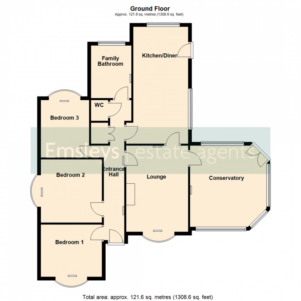 Floorplan for Grange Lane, Kippax. Leeds