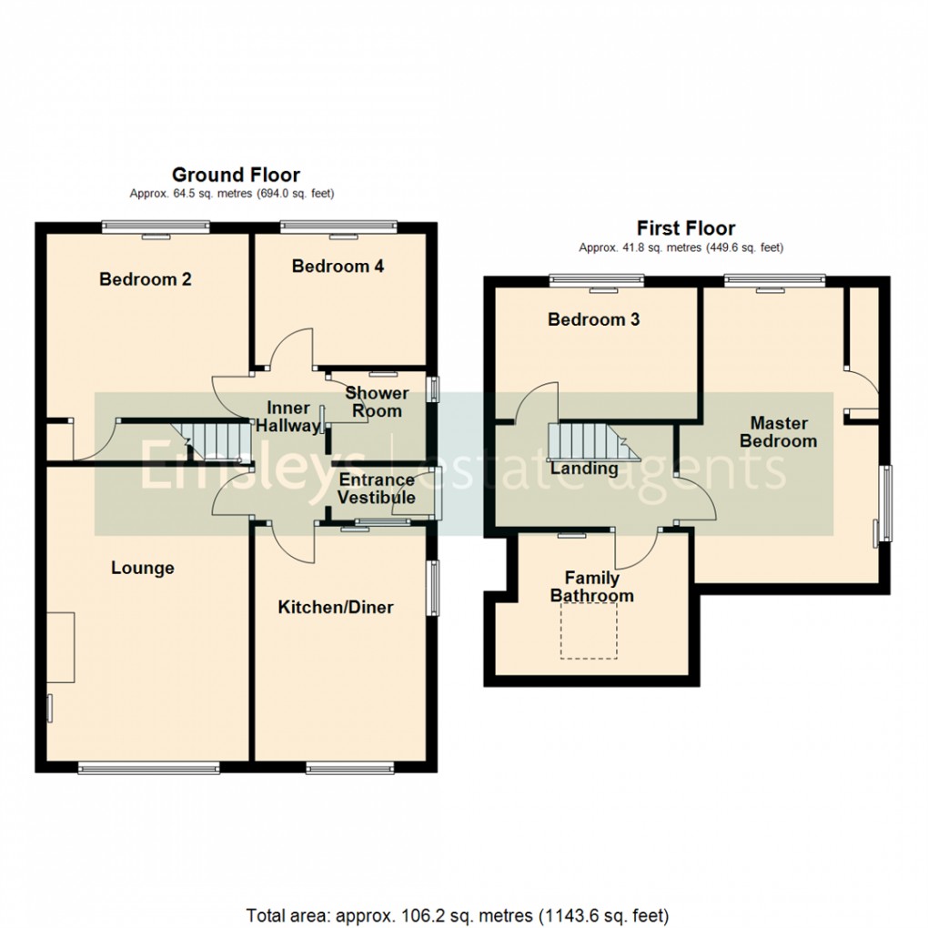 Floorplan for Sturton Avenue, Garforth, Leeds