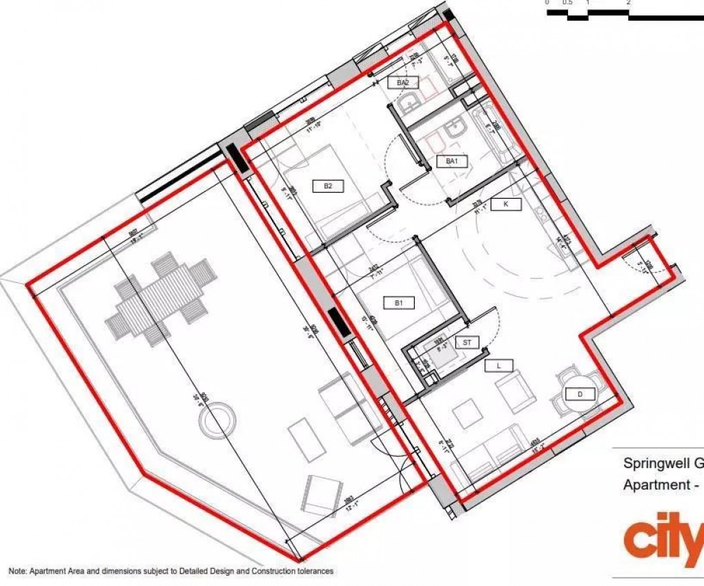 Floorplan for Springwell Gardens, Leeds
