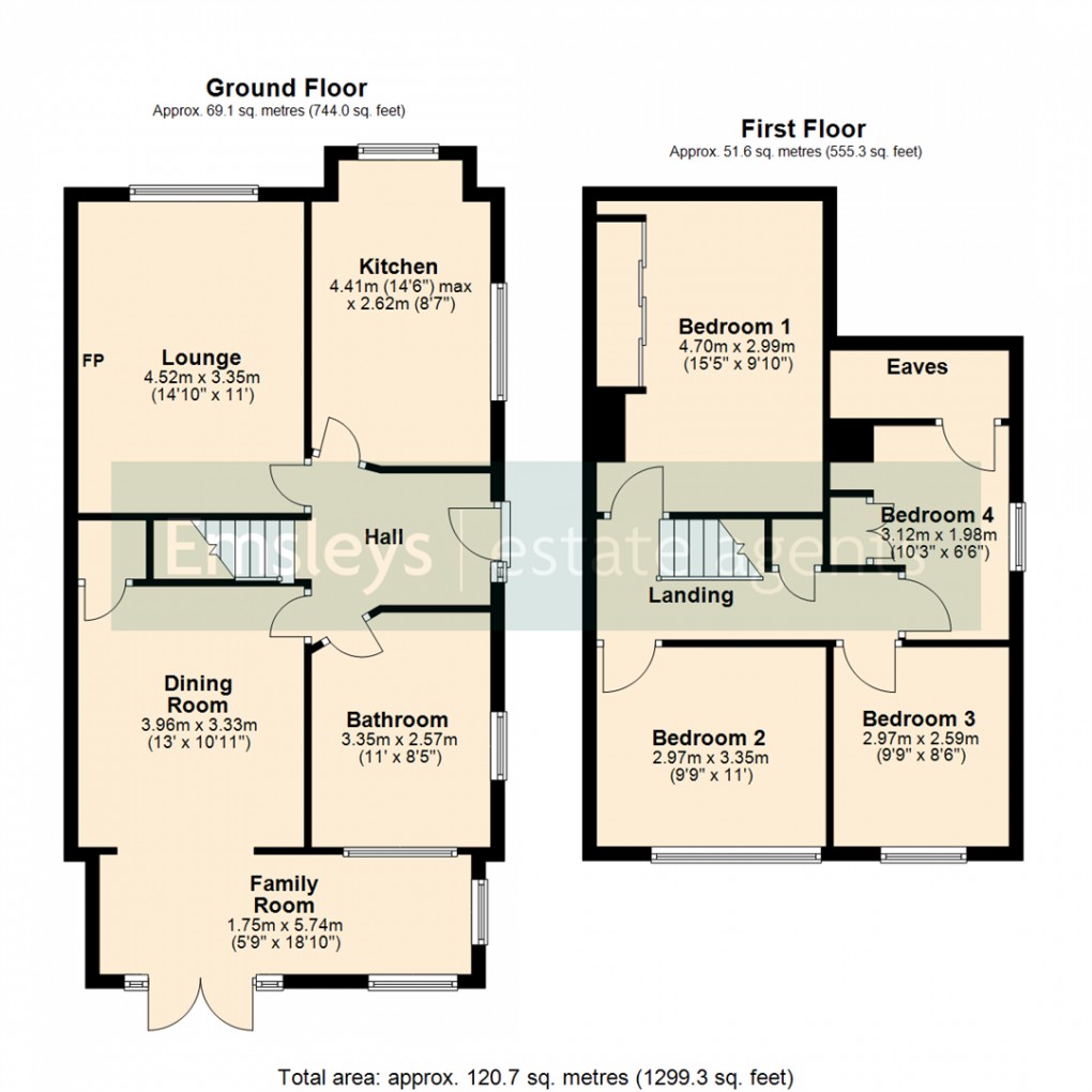 Floorplan for Wolsey Croft, Sherburn In Elmet, Leeds