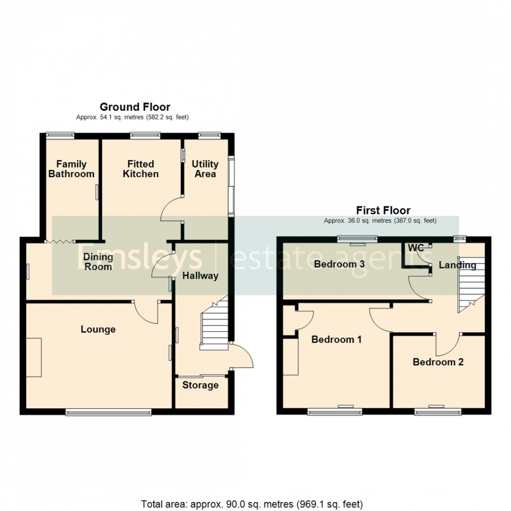 Floorplan for Oak Road, Garforth, Leeds