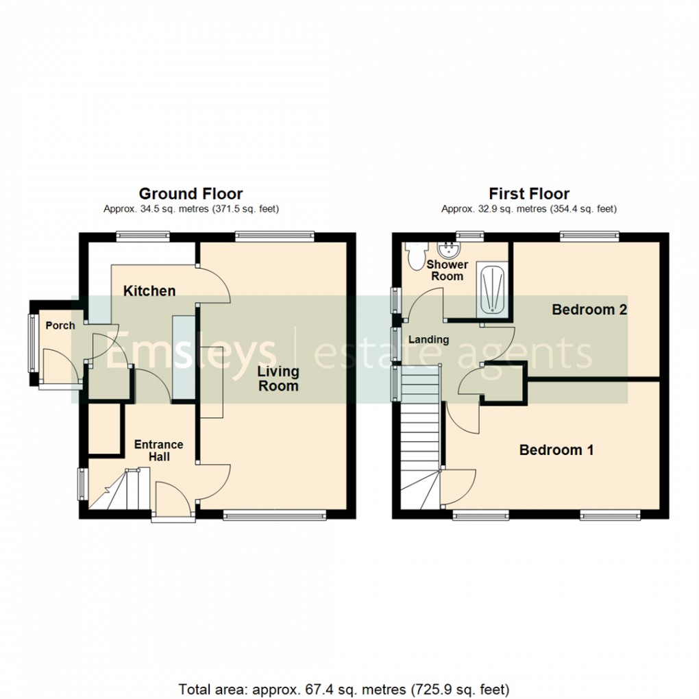 Floorplan for Swardale Green, Leeds