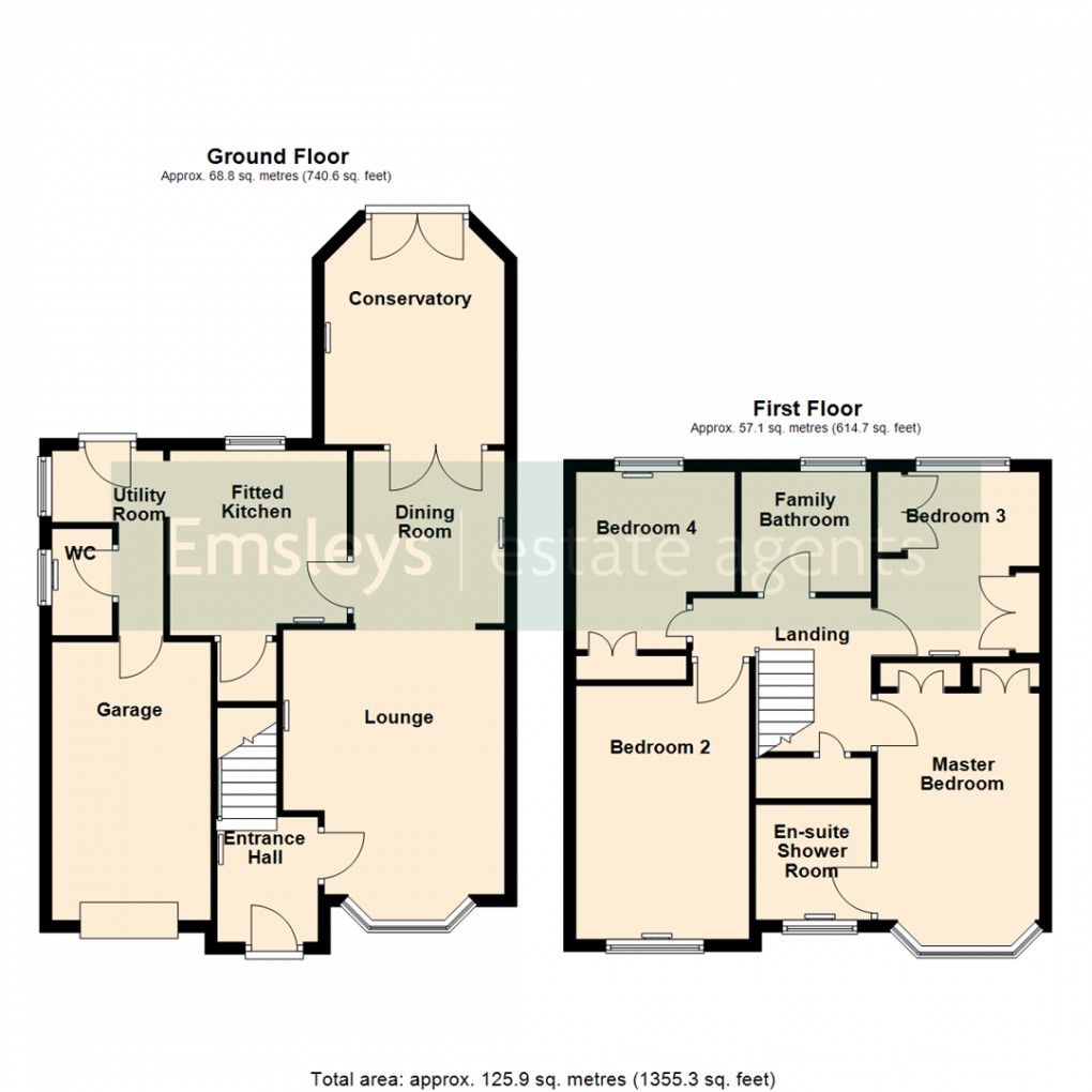 Floorplan for Brierlands Close, Garforth, Leeds