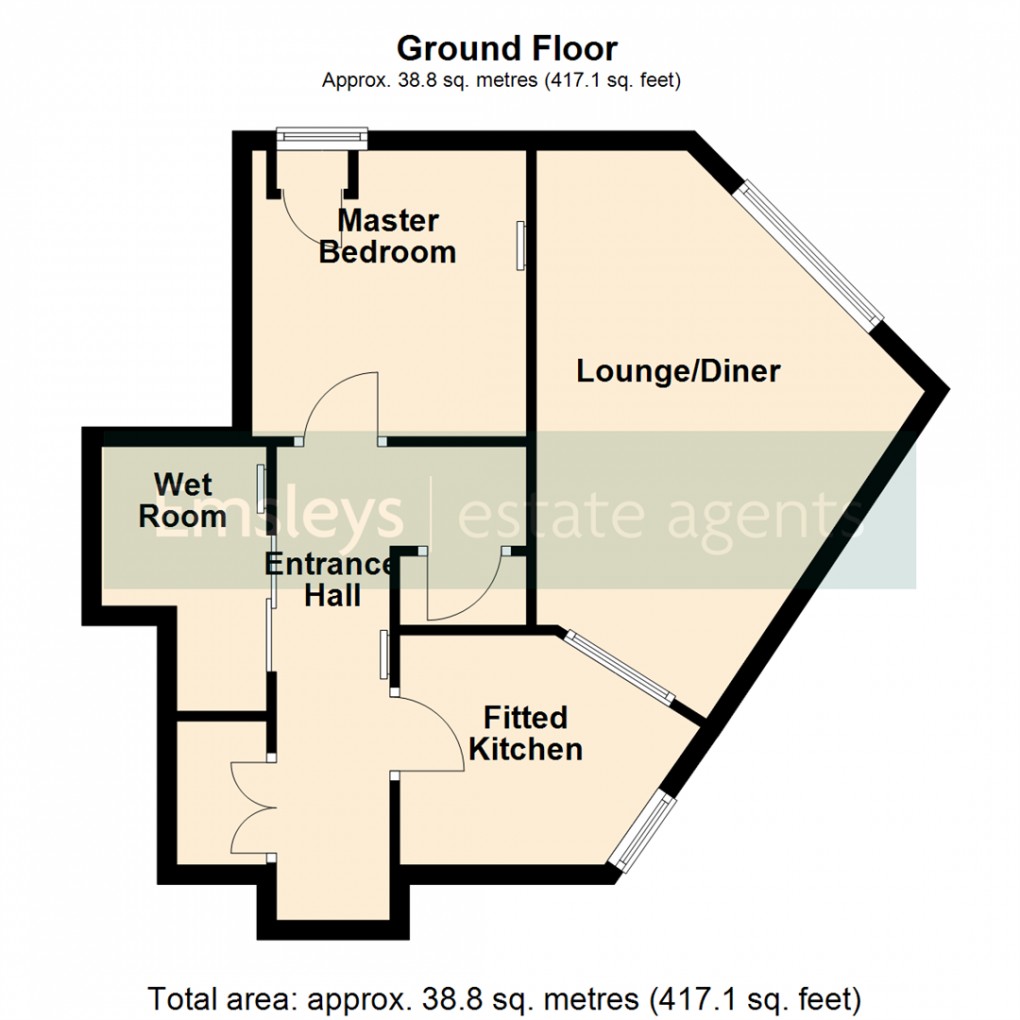 Floorplan for Grangefield Court, Garforth, Leeds