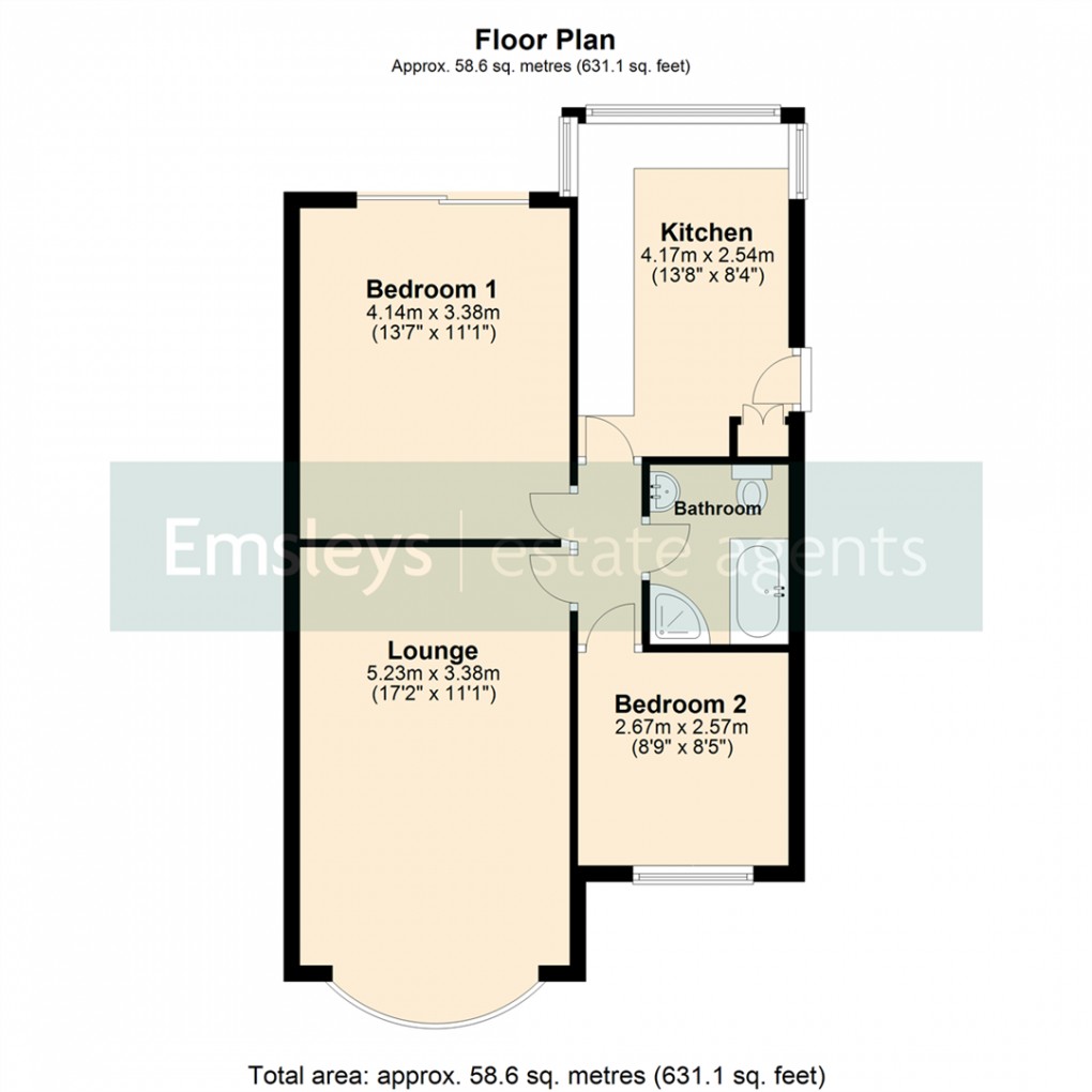 Floorplan for Kingswear Parade, Crossgates, Leeds 15