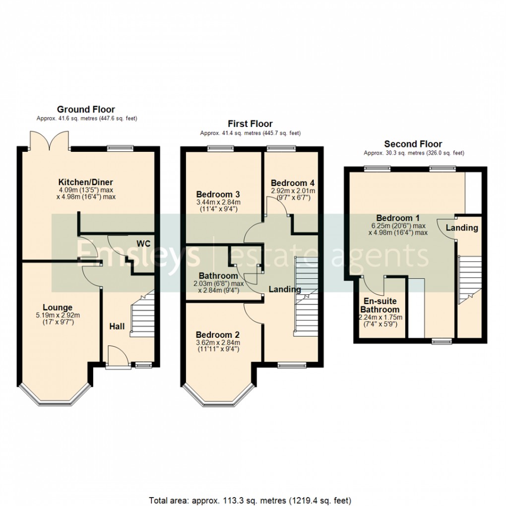 Floorplan for The Blossoms, Methley, Leeds