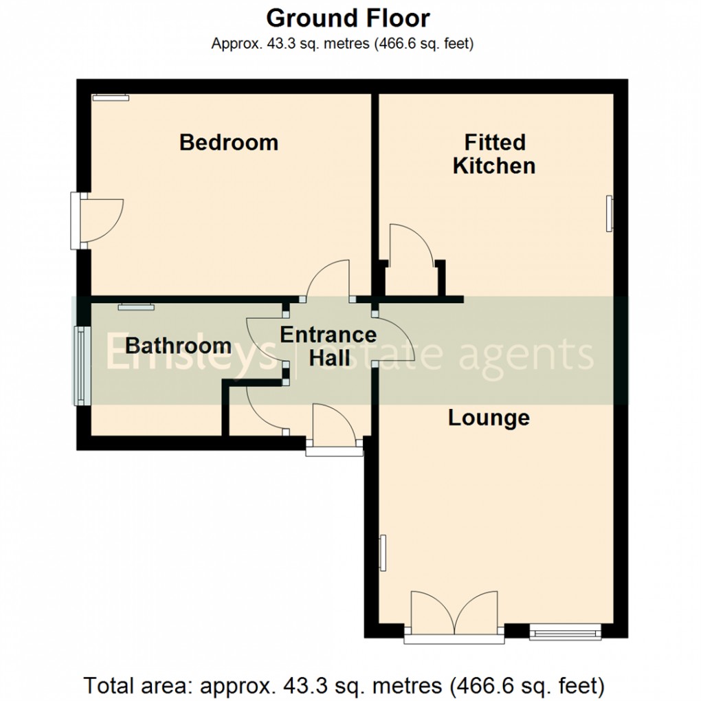 Floorplan for Scholars Gate, Garforth. Leeds