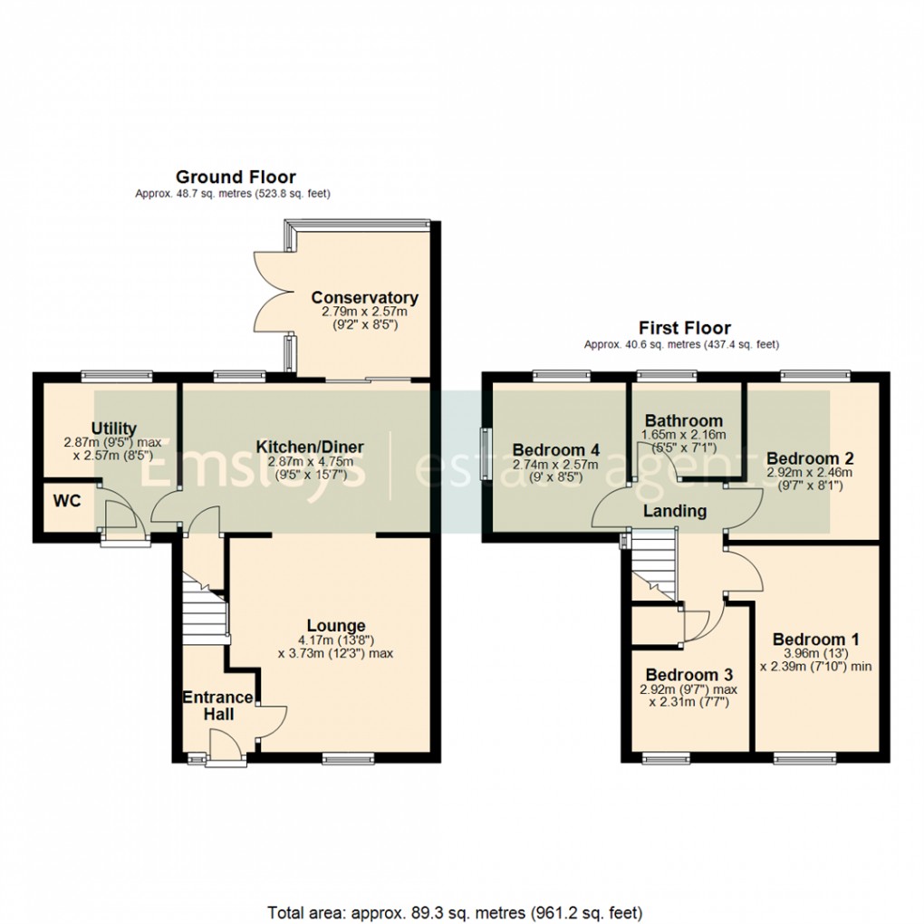 Floorplan for Tomlinson Way, Sherburn In Elmet, Leeds