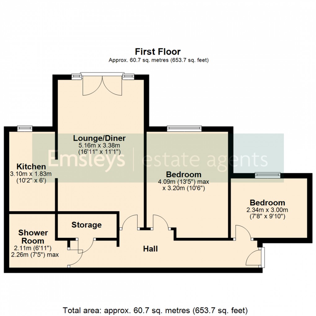 Floorplan for Church View, Sherburn In Elmet, Leeds